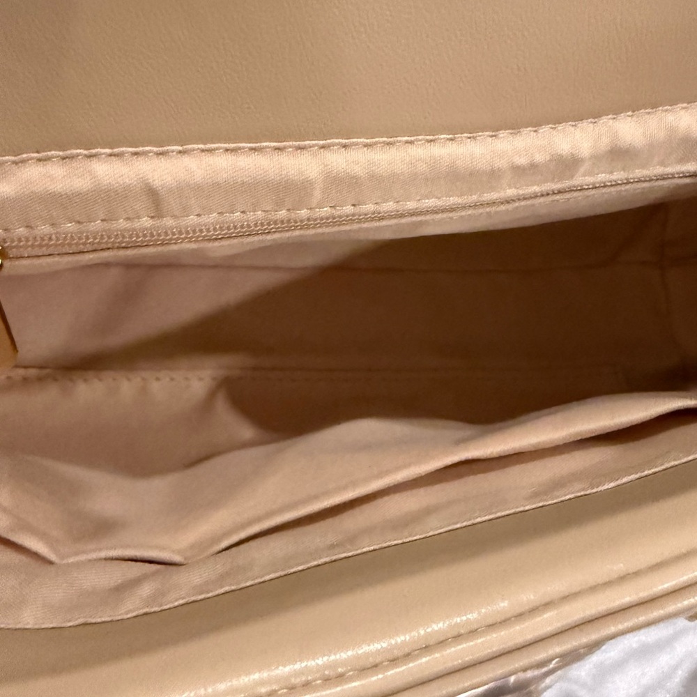 Tan Quilted Satchel - Picture 6 of 7